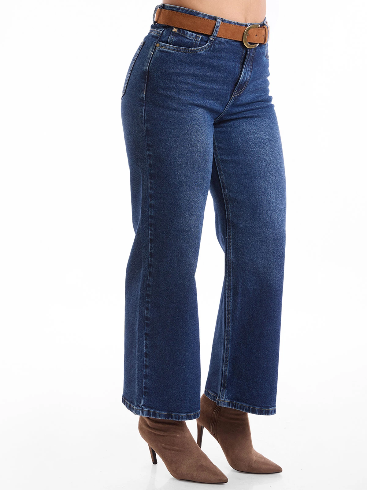 JEANS STRAIGHT MUJER METAL JEANS PETITE HENNA - 3