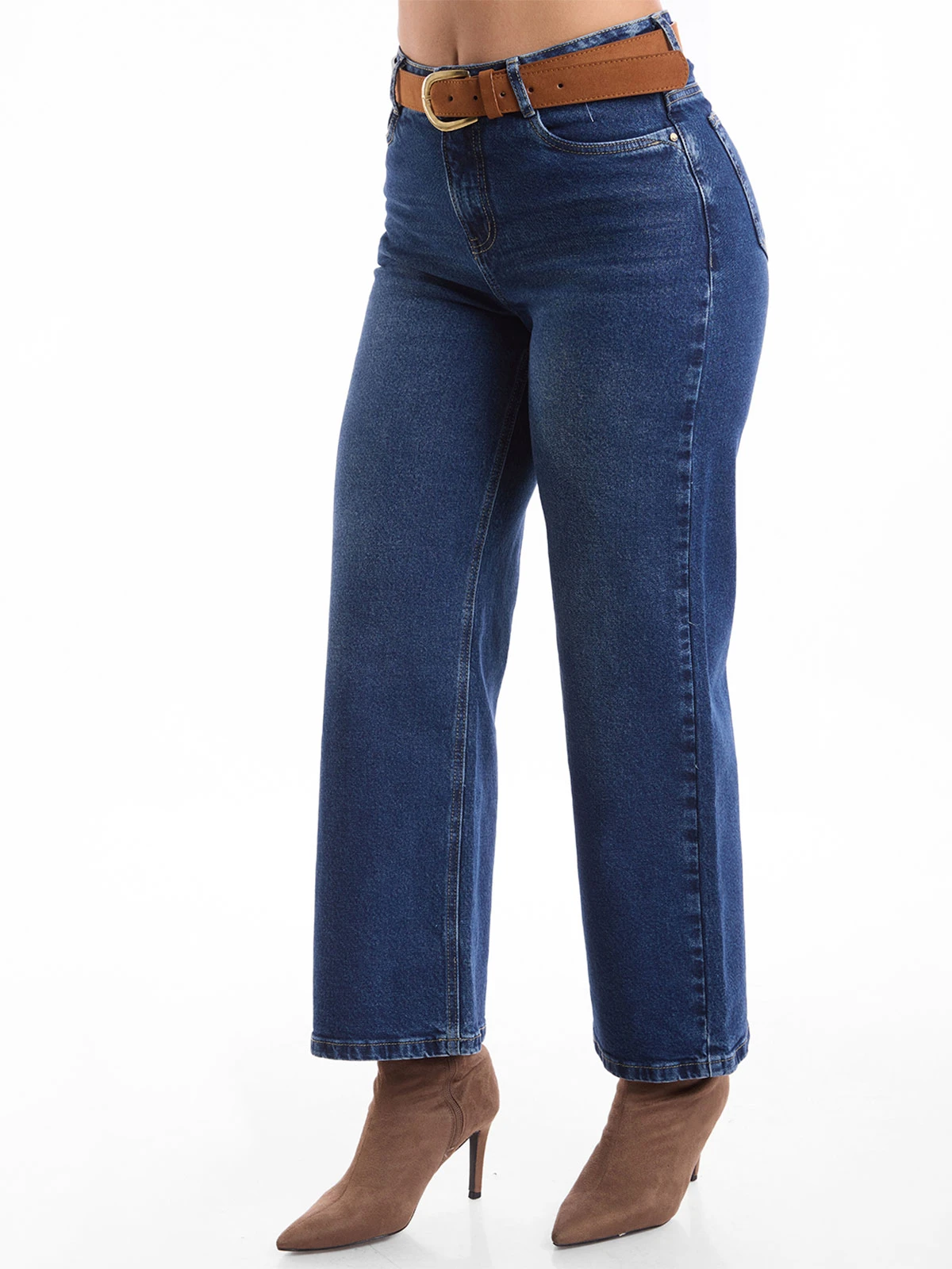 JEANS STRAIGHT MUJER METAL JEANS PETITE HENNA - 4