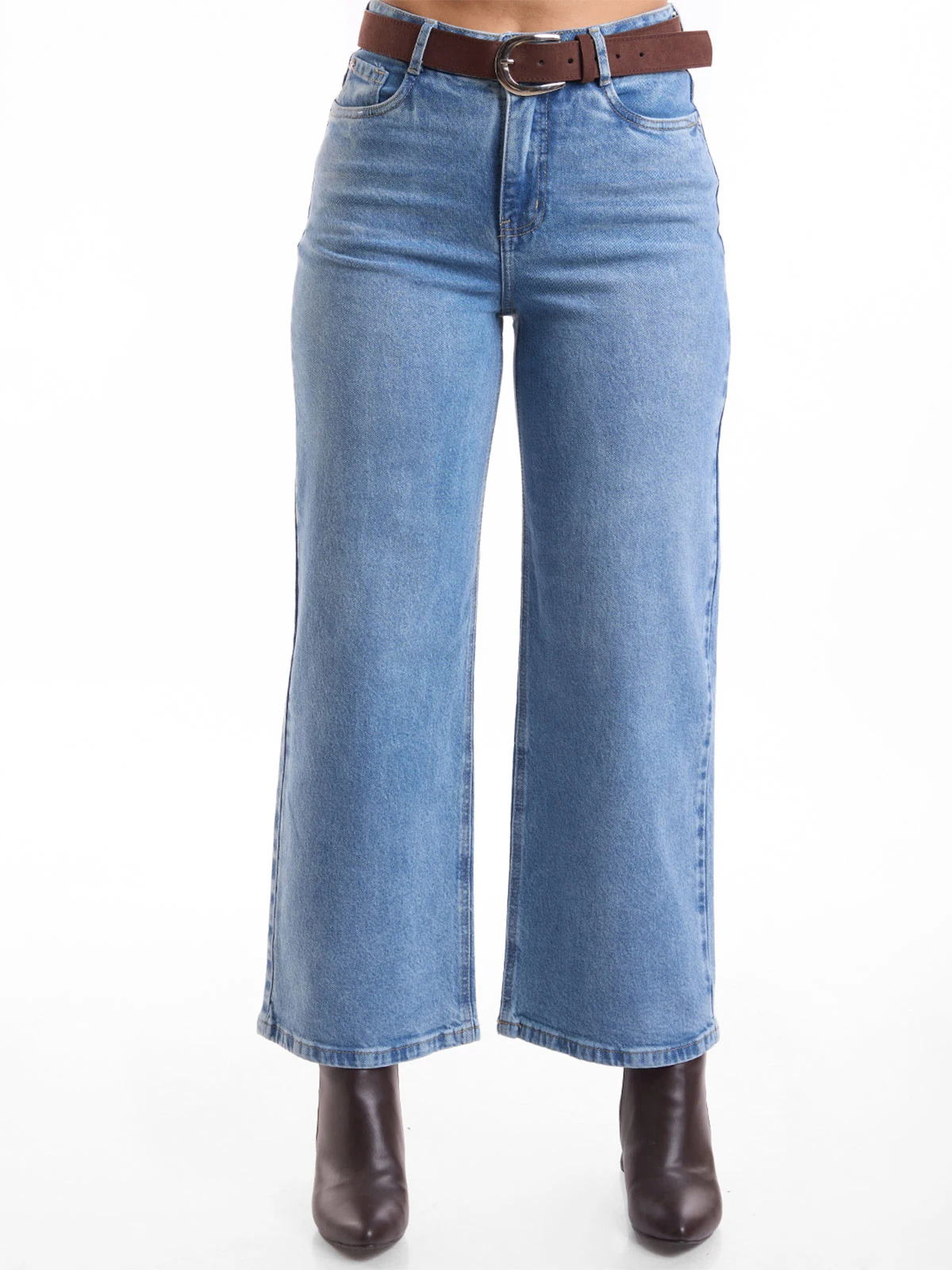 JEANS STRAIGHT MUJER METAL JEANS PETITE HENNA - 2
