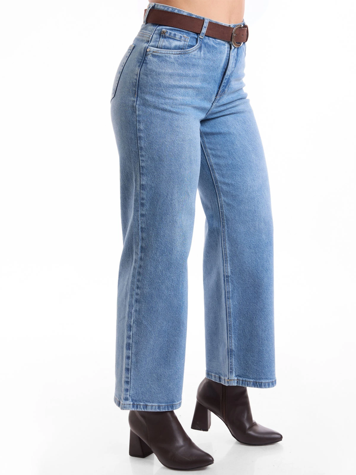 JEANS STRAIGHT MUJER METAL JEANS PETITE HENNA - 4