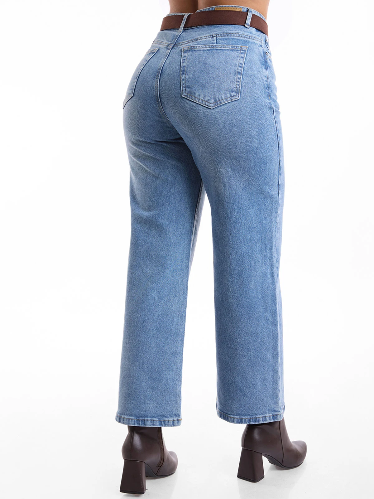 JEANS STRAIGHT MUJER METAL JEANS PETITE HENNA - 5