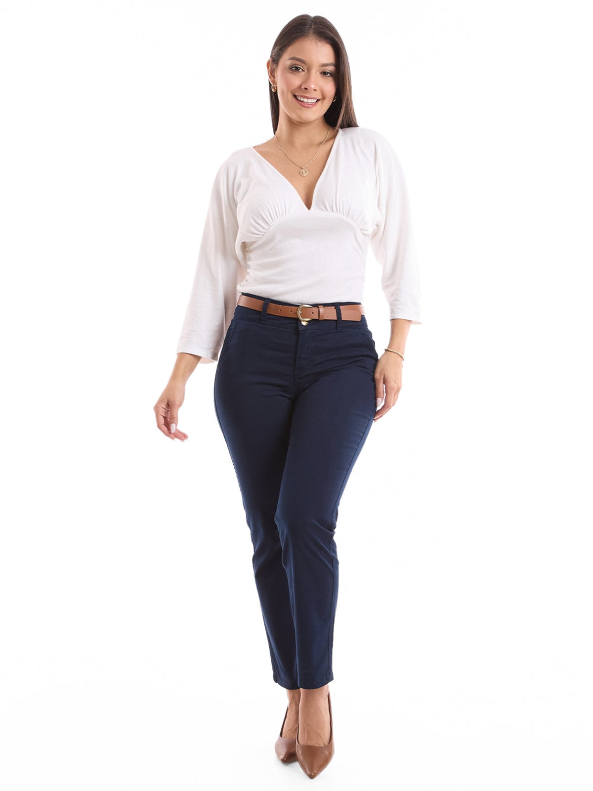 PANTALÓN RECTO MUJER METAL JEANS DANI - 1