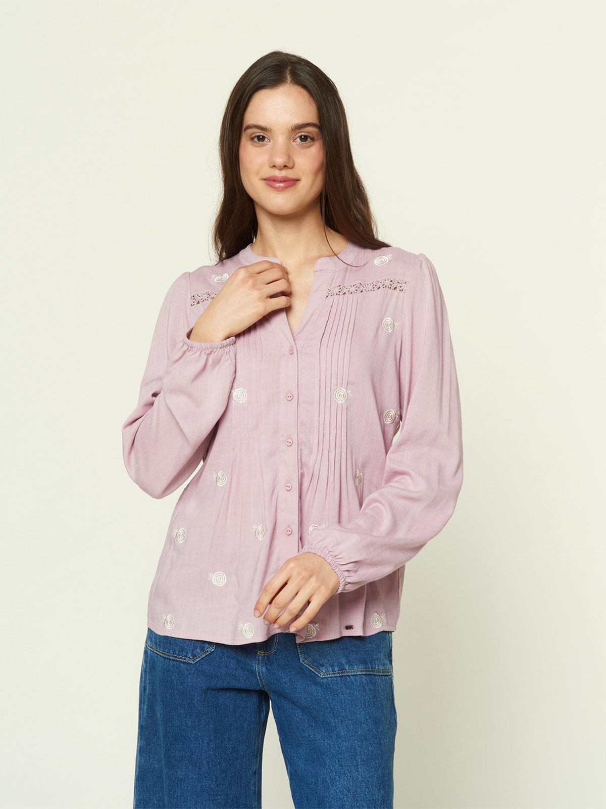 BLUSA MANGA LARGA MUJER EXIT AGATE - 1