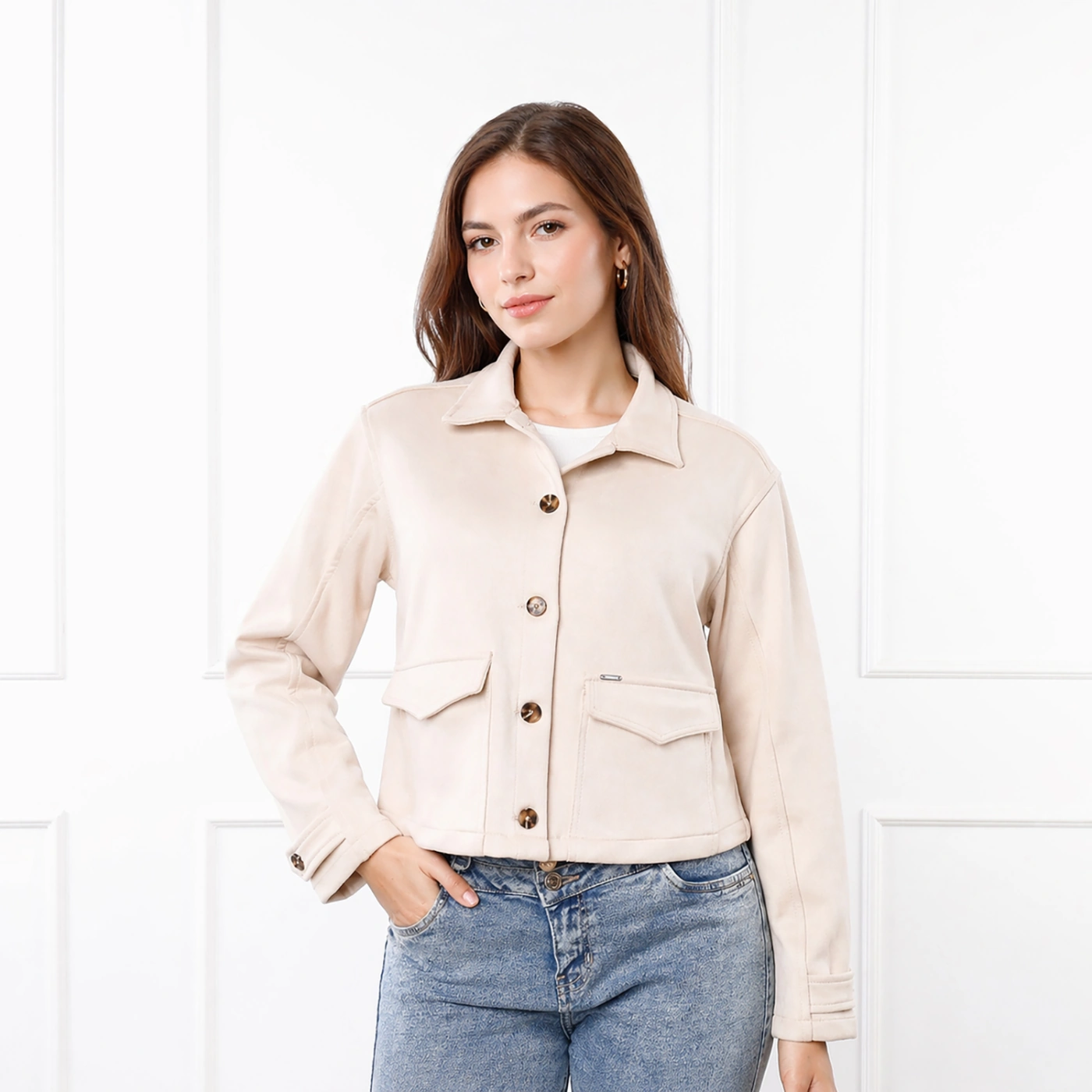 CASACA MUJER KANSAS MILANY SUEDE - 1