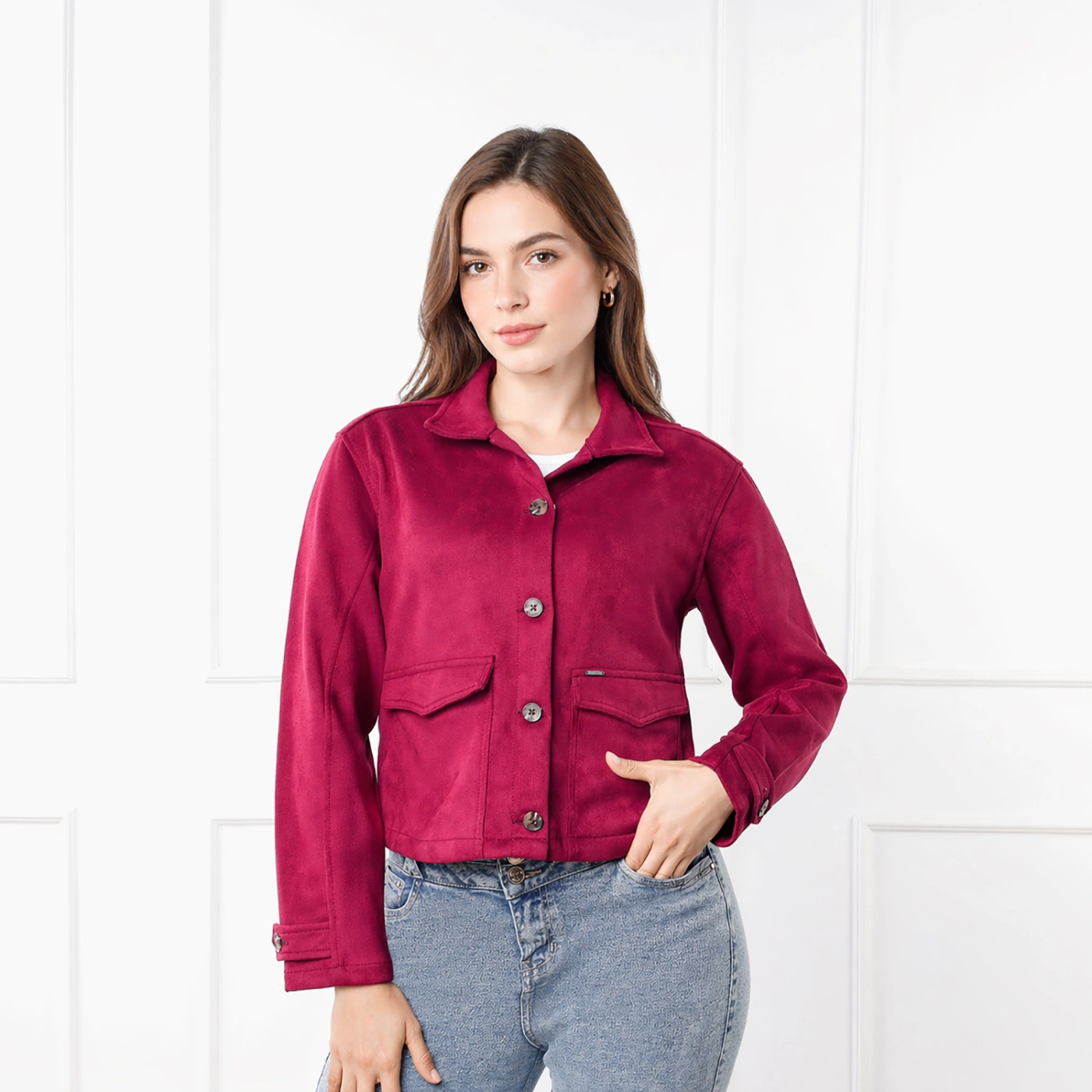 CASACA MUJER KANSAS MILANY SUEDE - 1