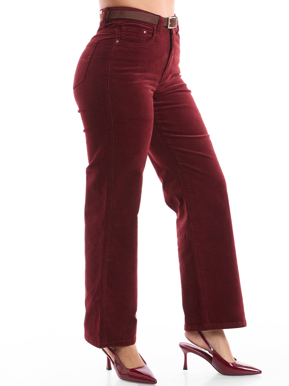 PANTALÓN STRAGHT MUJER METAL BELLA - 3