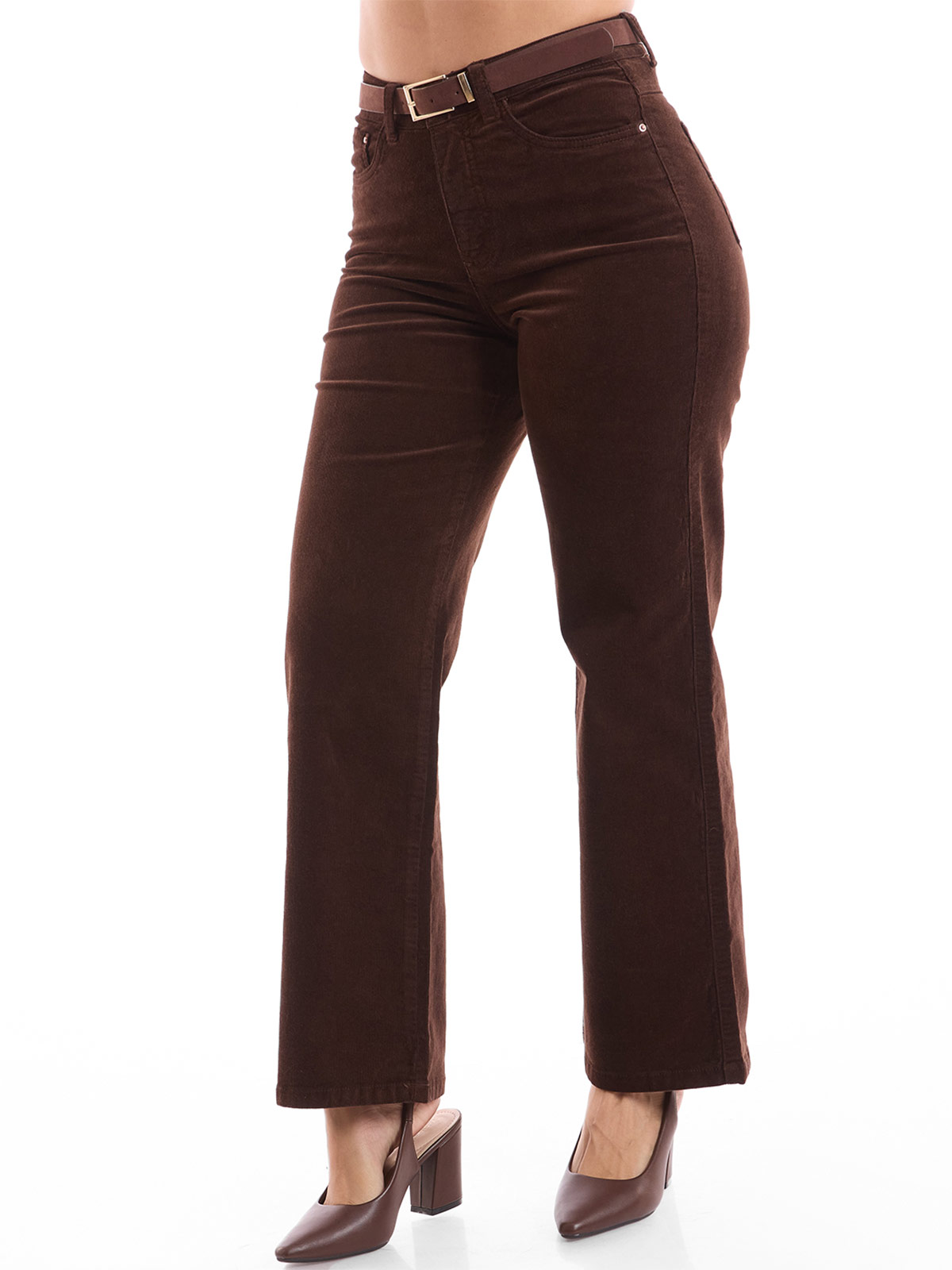 PANTALÓN STRAGHT MUJER METAL BELLA - 3