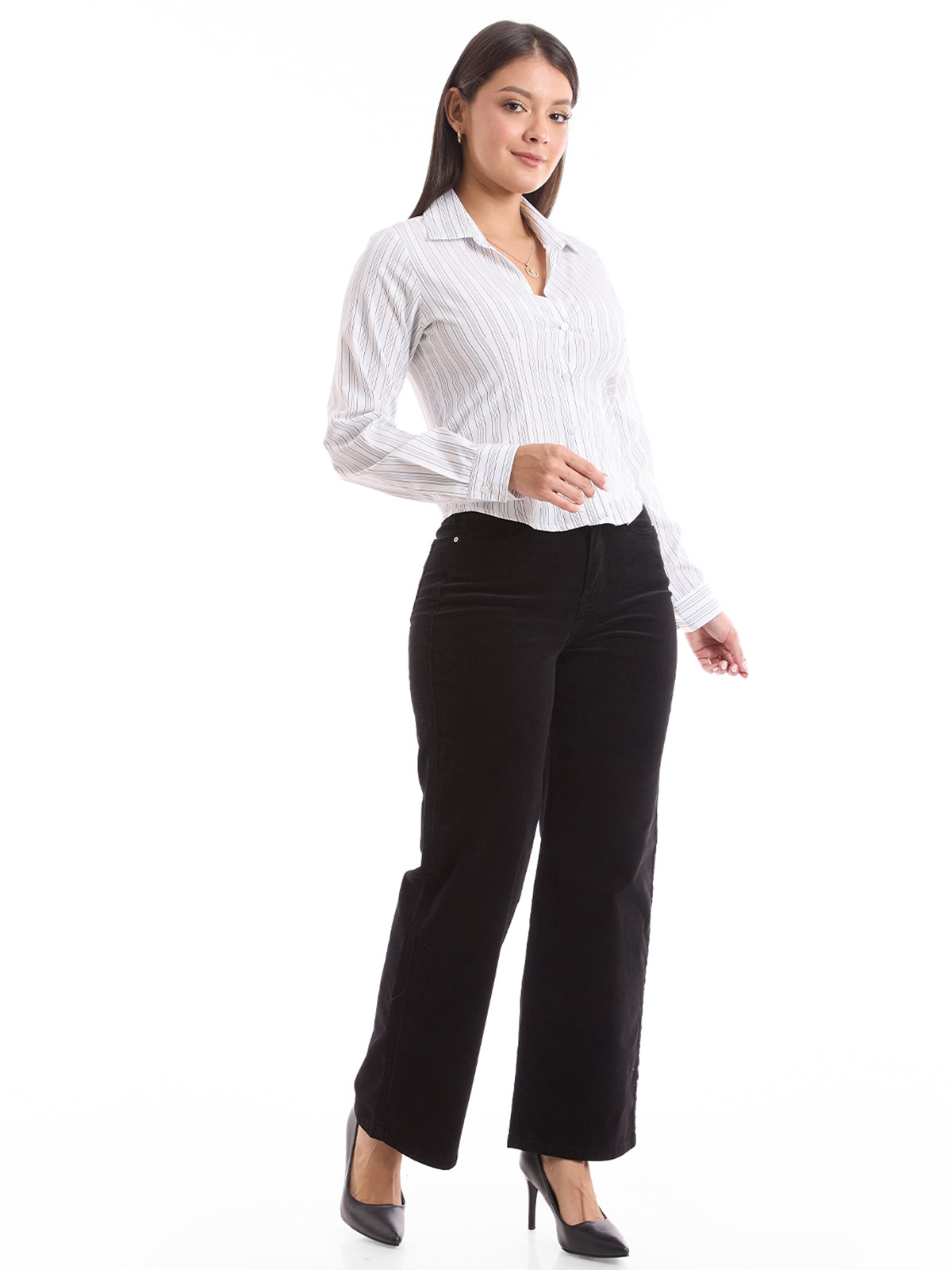 PANTALÓN STRAGHT MUJER METAL BELLA - 2