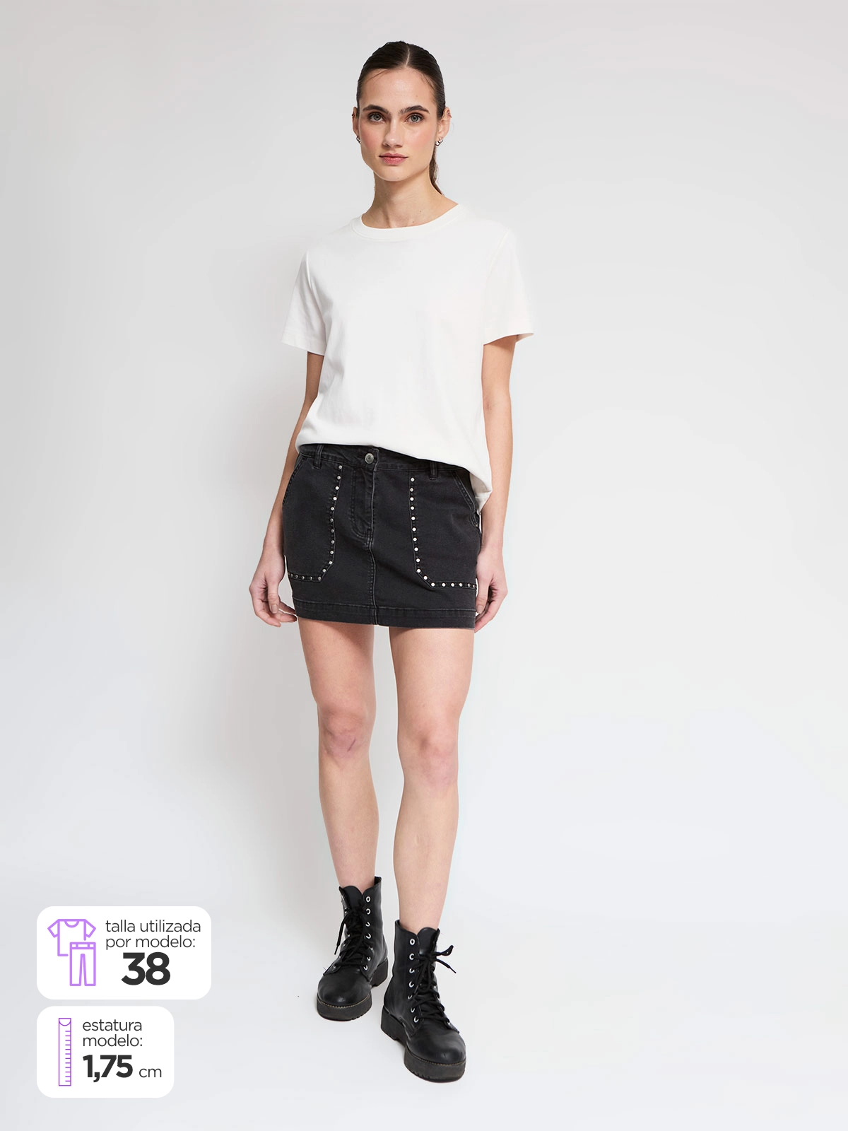 FALDA CORTA ALGODÓN MUJER BARBADOS - 1