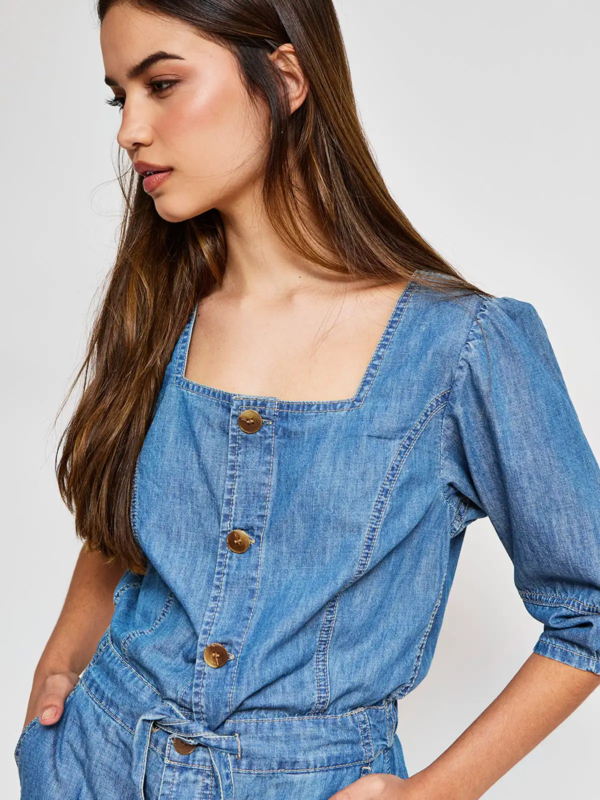 ENTERIZO CORTO ALGODÓN MUJER PEPE JEANS - 3