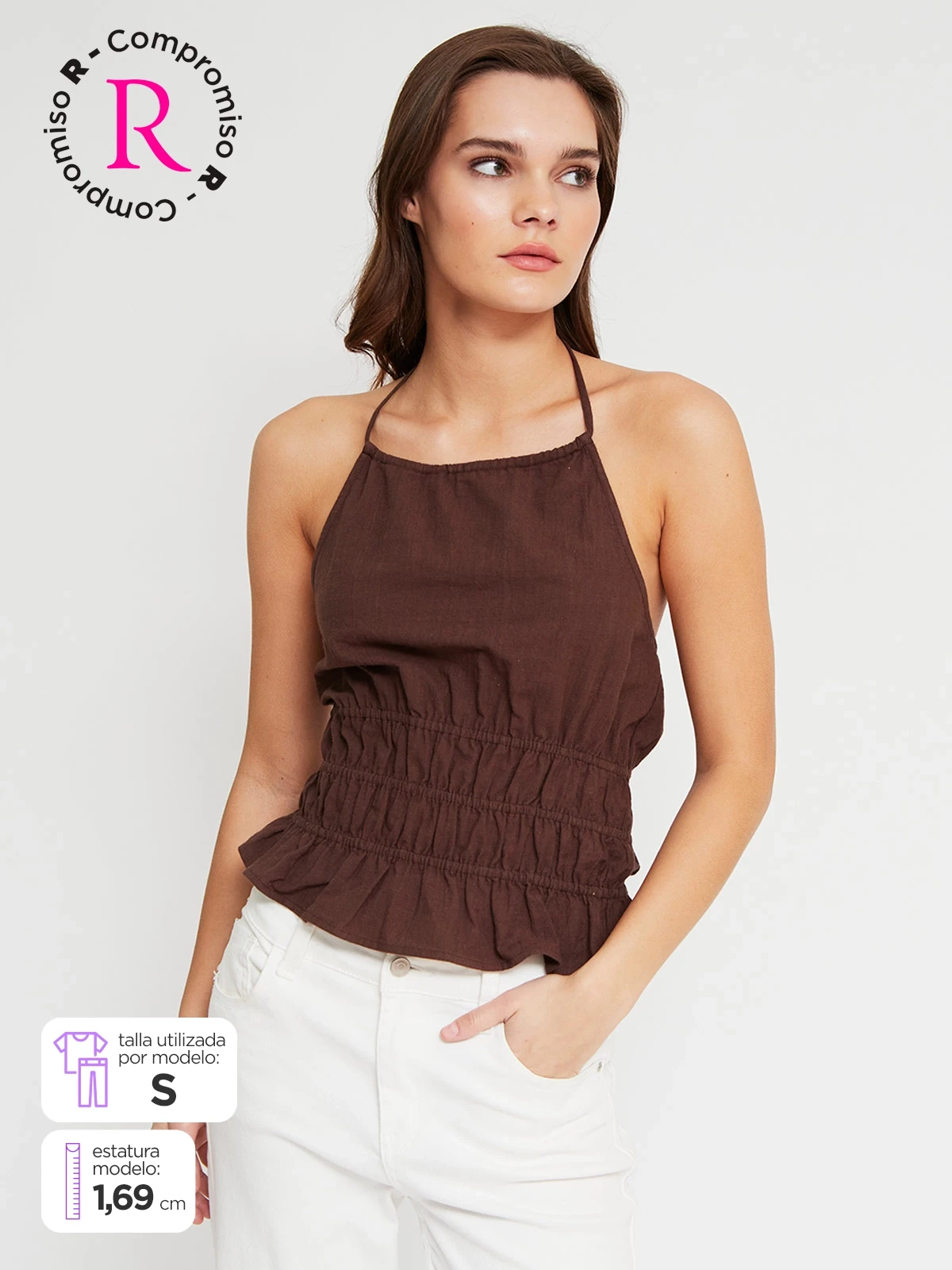 BLUSA SIN MANGAS ALGODÓN MUJER INDEX - 1