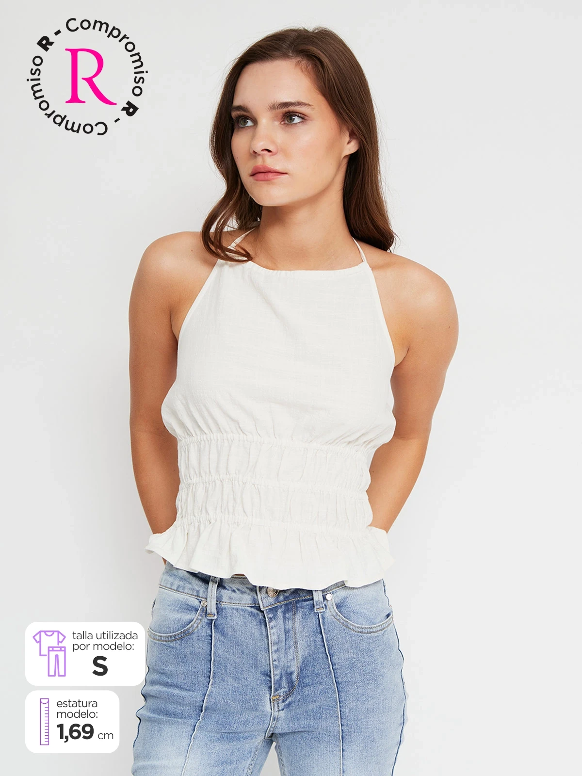 BLUSA SIN MANGAS ALGODÓN MUJER INDEX - 1