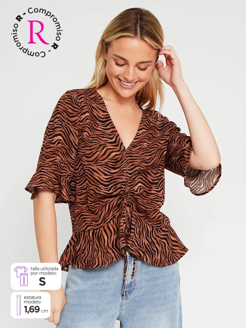 BLUSA MANGA CORTA MUJER BARBADOS - 1