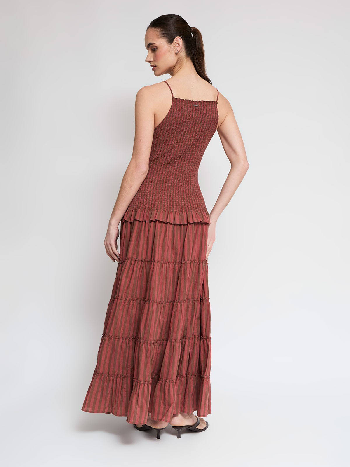 VESTIDO LARGO ALGODÓN MUJER BARBADOS VUELO - 3
