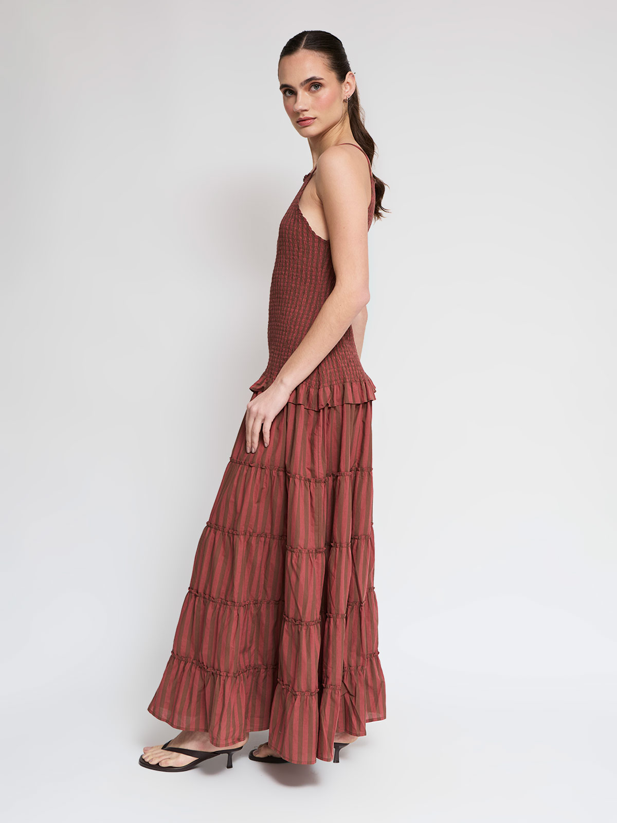 VESTIDO LARGO ALGODÓN MUJER BARBADOS VUELO - 2
