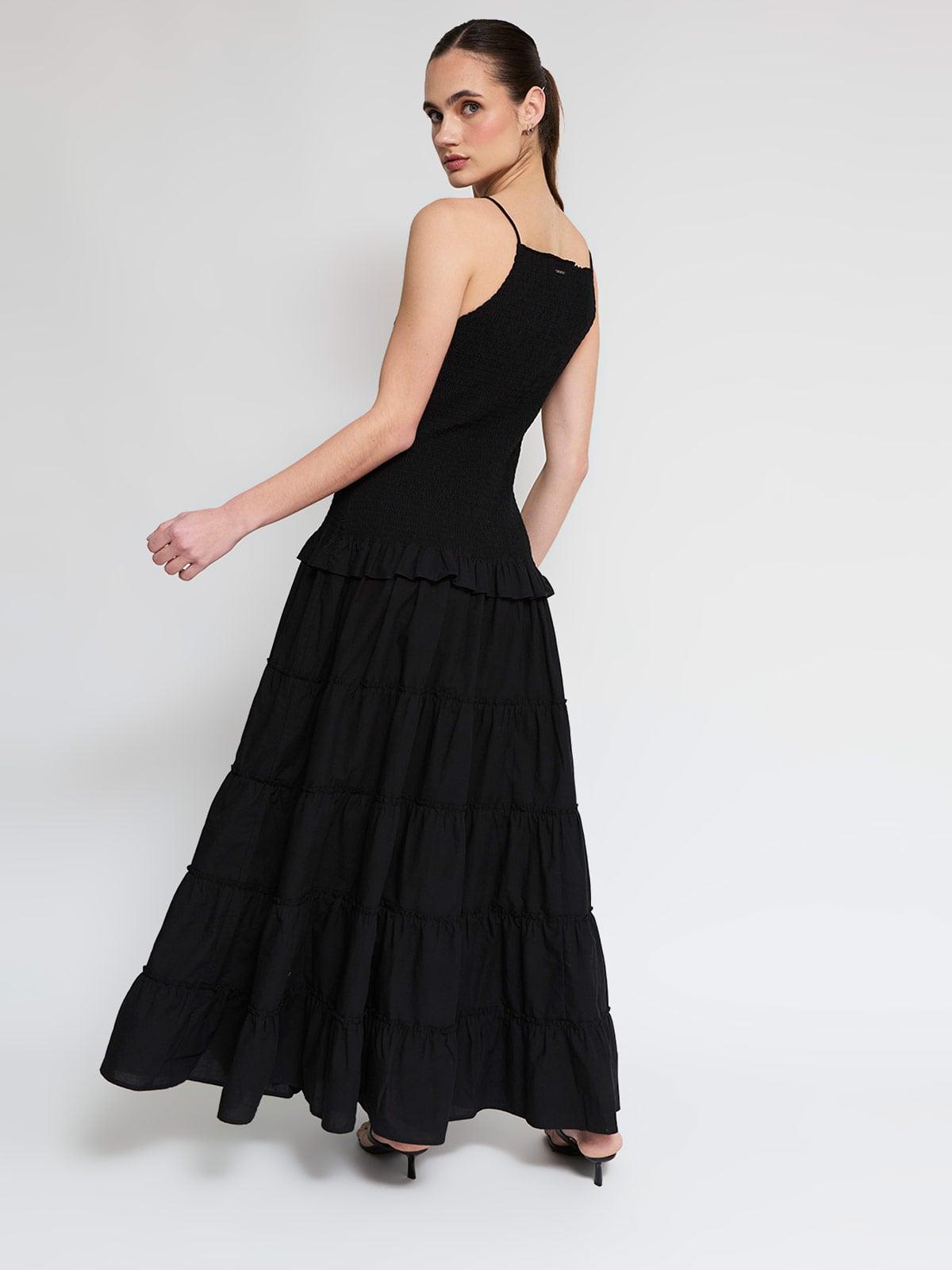 VESTIDO LARGO ALGODÓN MUJER BARBADOS VUELO - 3