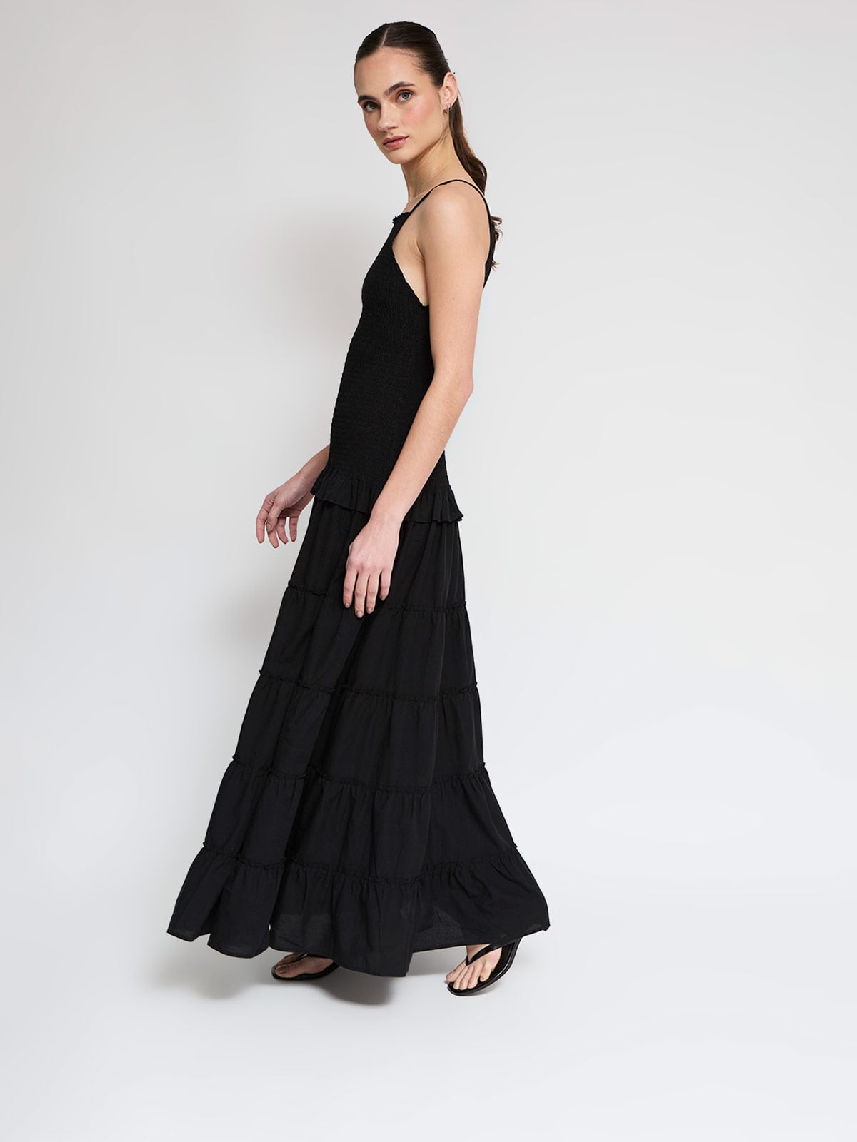 VESTIDO LARGO ALGODÓN MUJER BARBADOS VUELO - 2