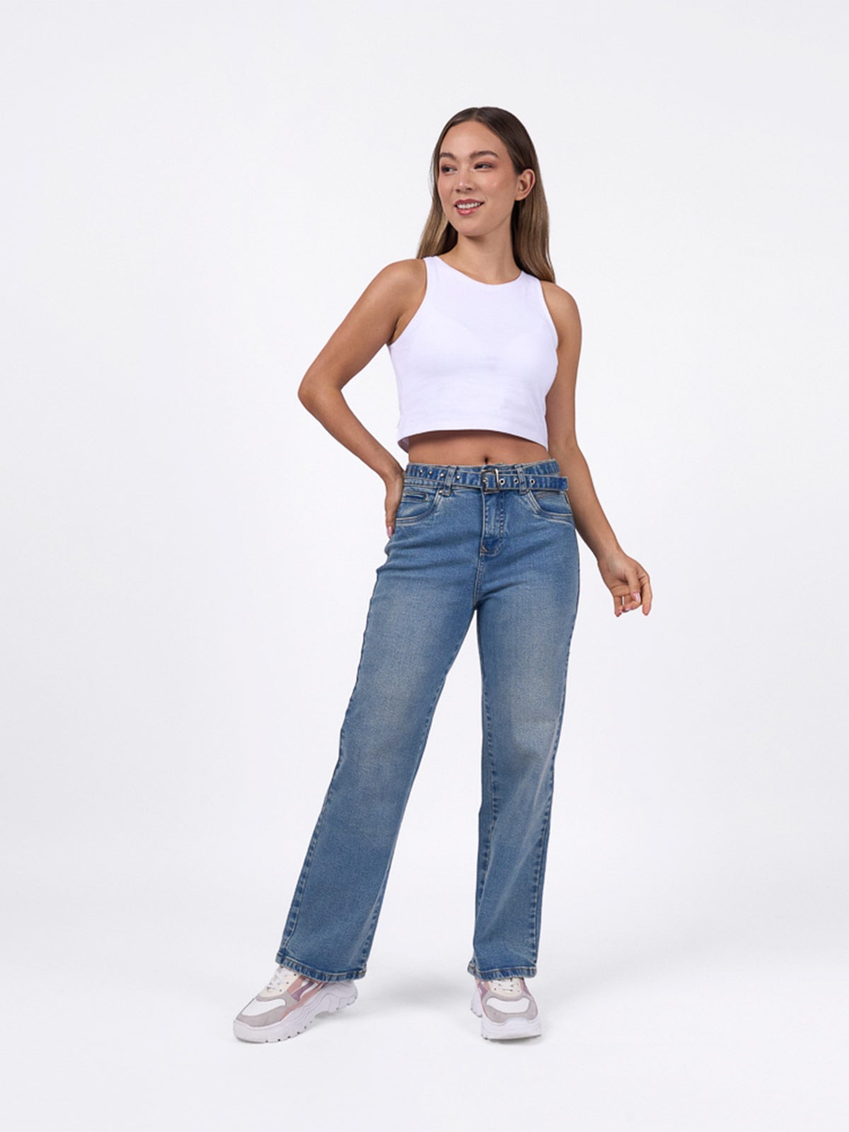 JEANS RECTO MUJER MACHINE RAQUELI - 1