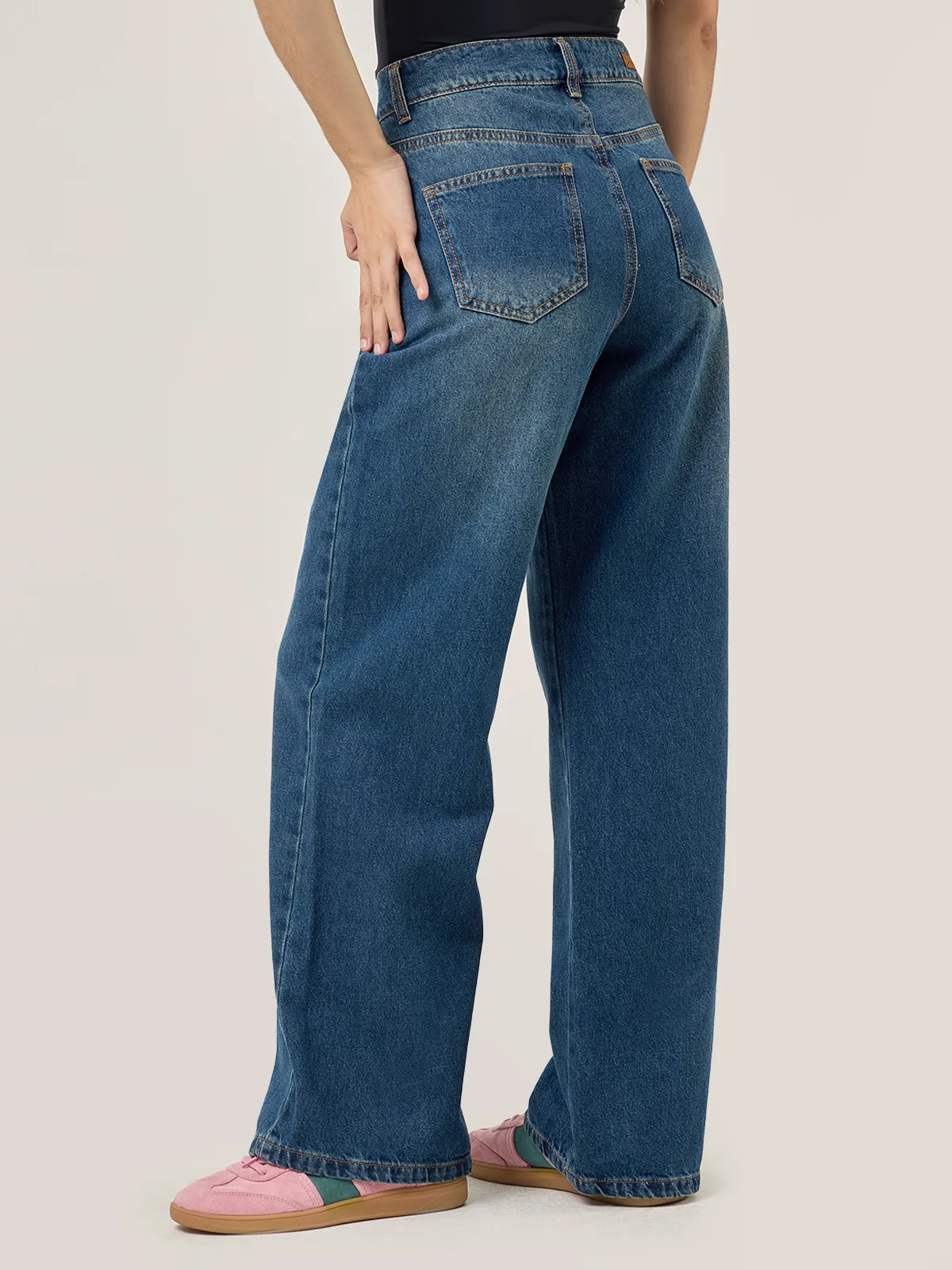 JEANS WIDE LEG MUJER INDEX RIGIDO - 2