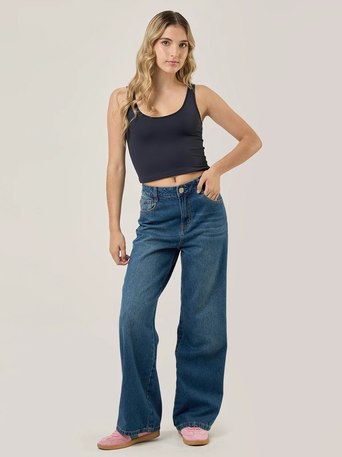 JEANS WIDE LEG MUJER INDEX RIGIDO - 5