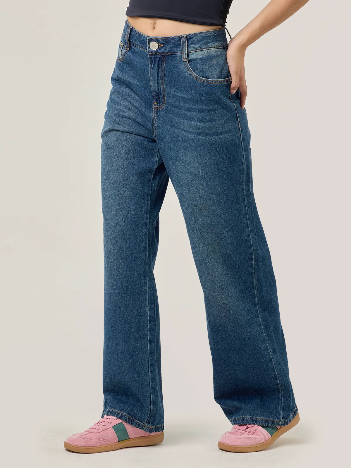 JEANS WIDE LEG MUJER INDEX RIGIDO - 3