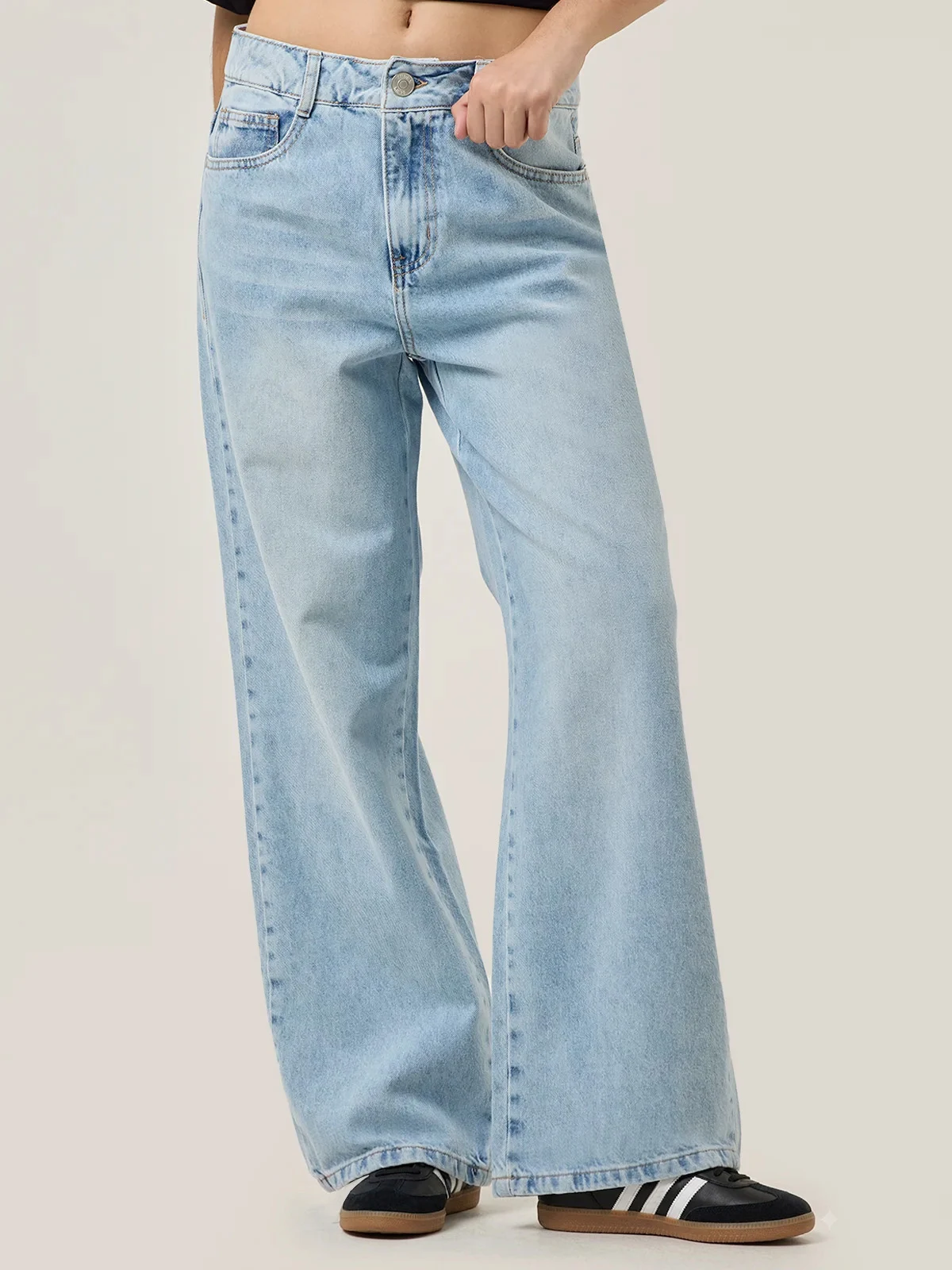 JEANS WIDE LEG MUJER INDEX RIGIDO - 3