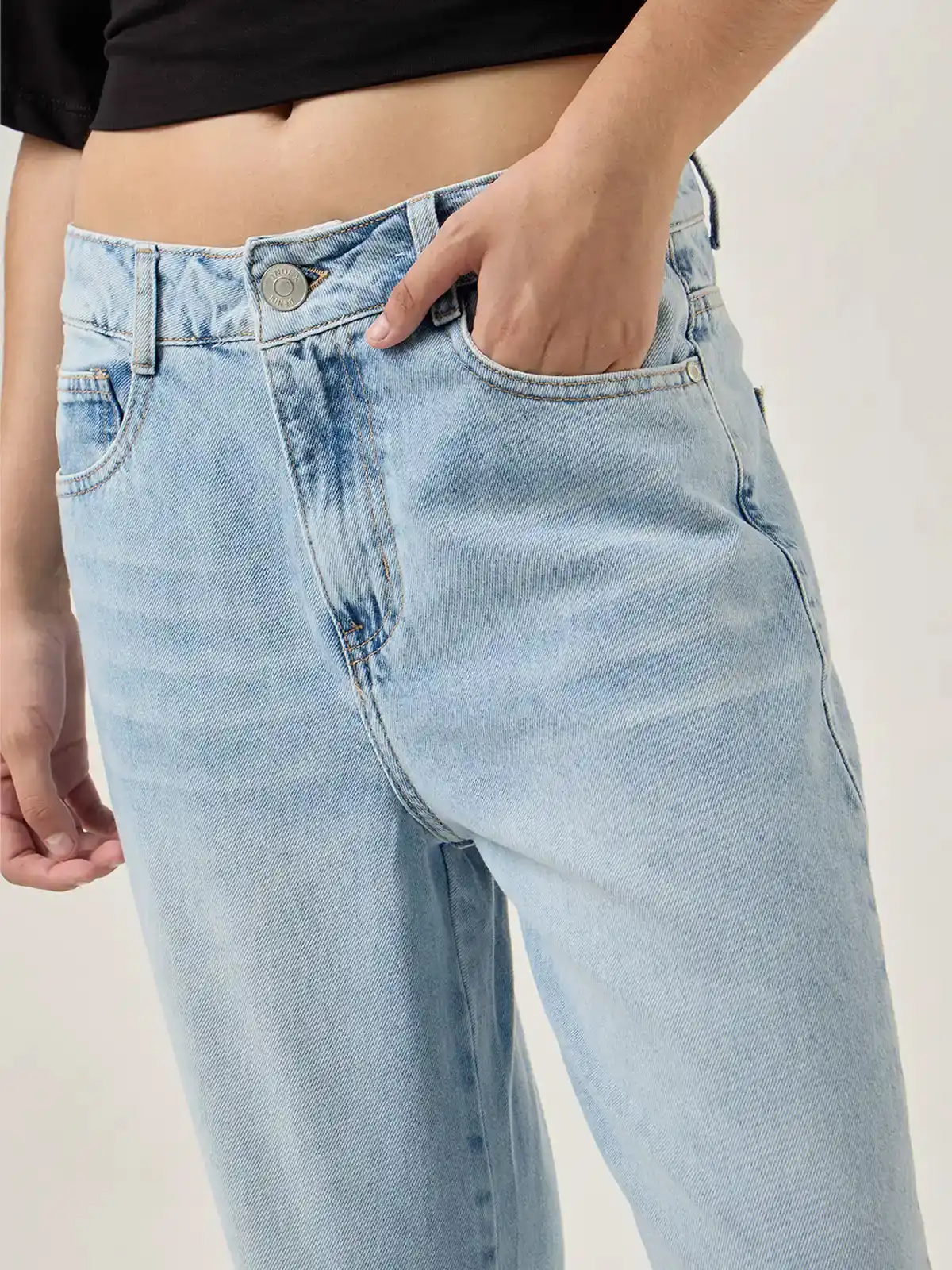 JEANS WIDE LEG MUJER INDEX RIGIDO - 4