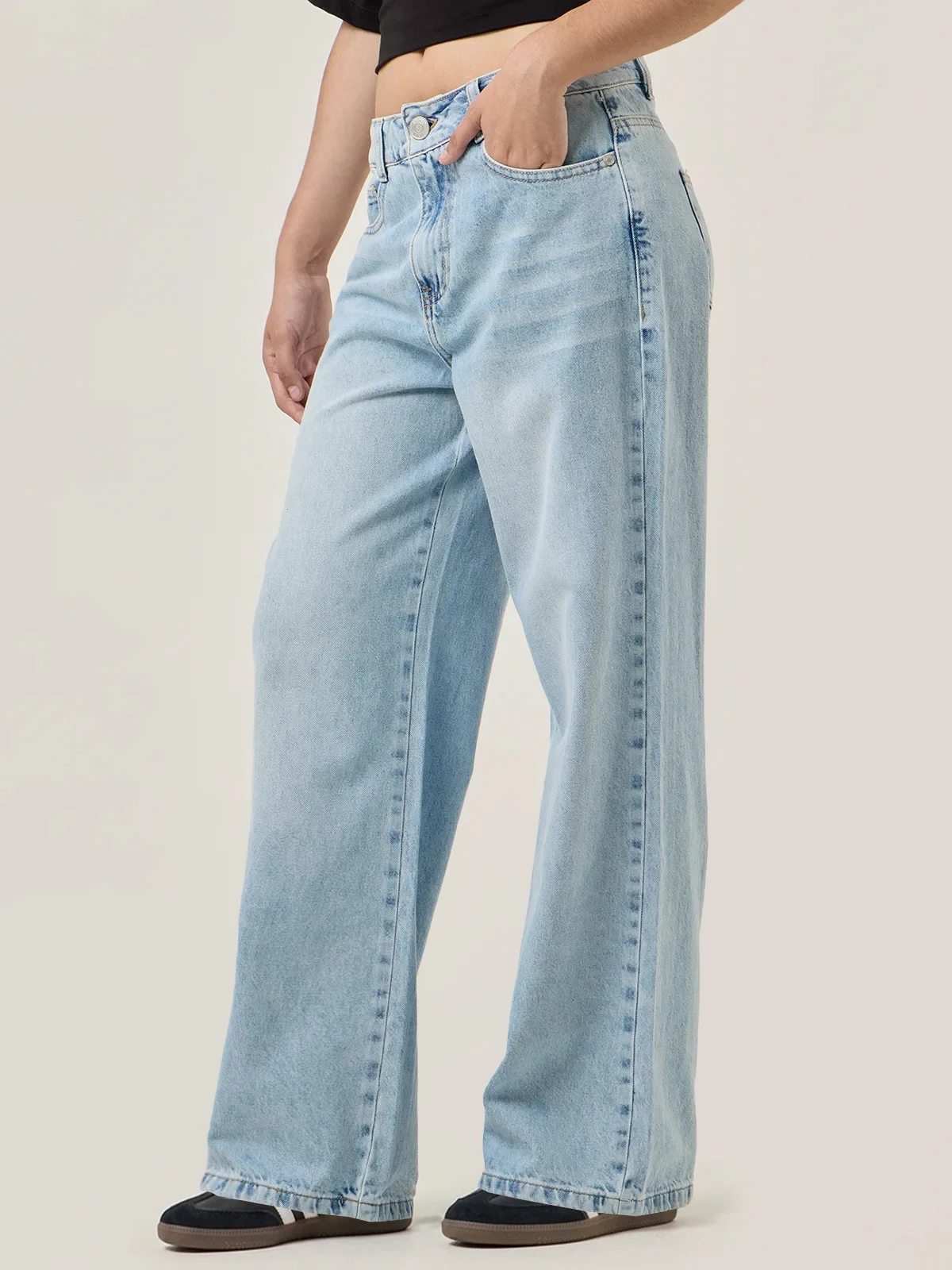 JEANS WIDE LEG MUJER INDEX RIGIDO - 5