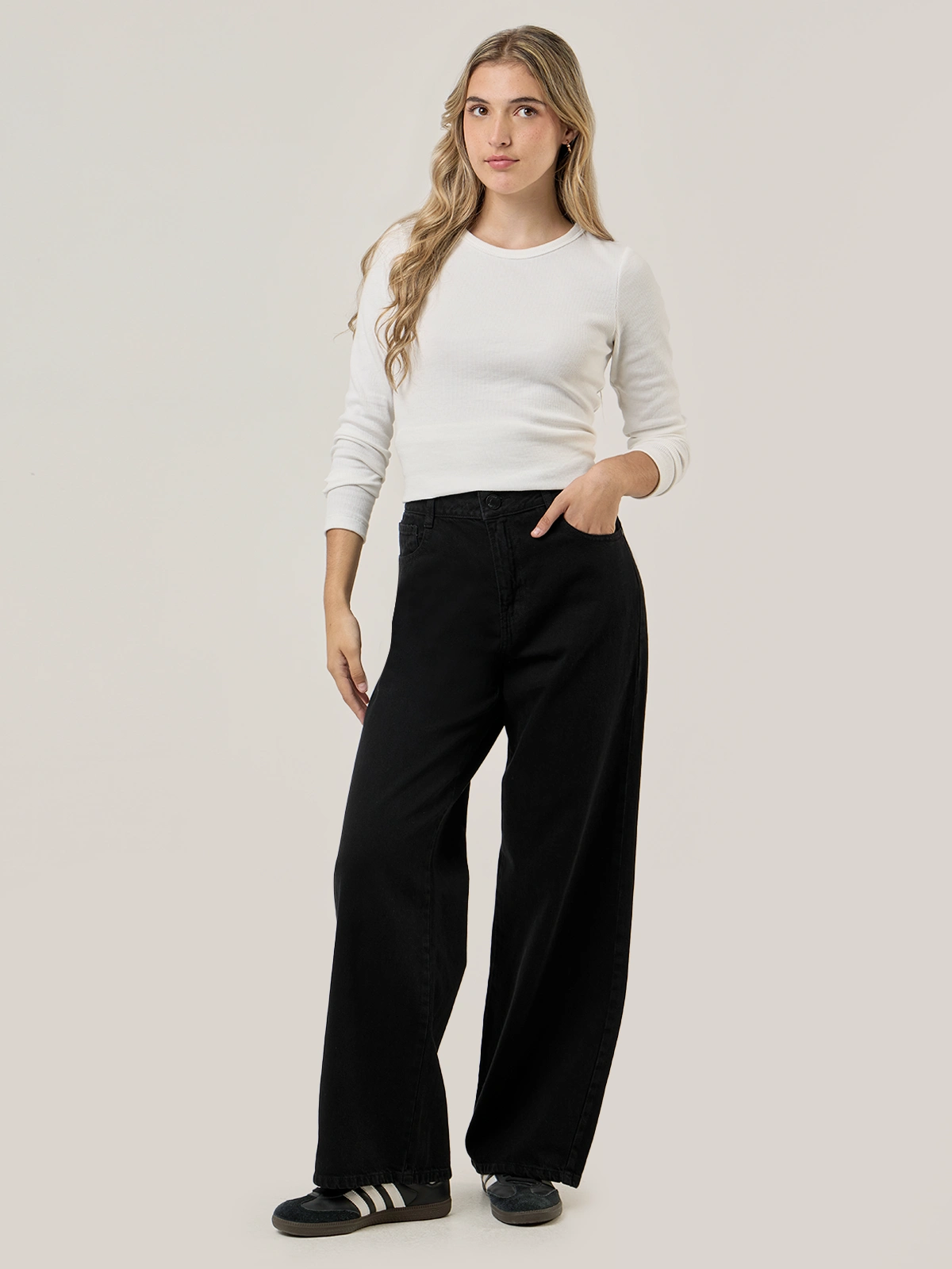 JEANS WIDE LEG MUJER INDEX RIGIDO - 5