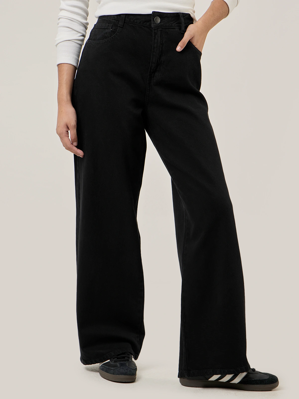 JEANS WIDE LEG MUJER INDEX RIGIDO - 1