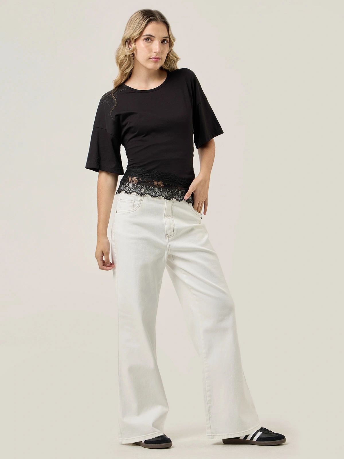 JEANS WIDE LEG MUJER INDEX - 1