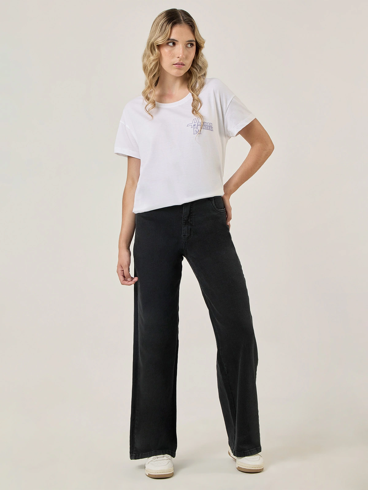 JEANS WIDE LEG MUJER INDEX - 1