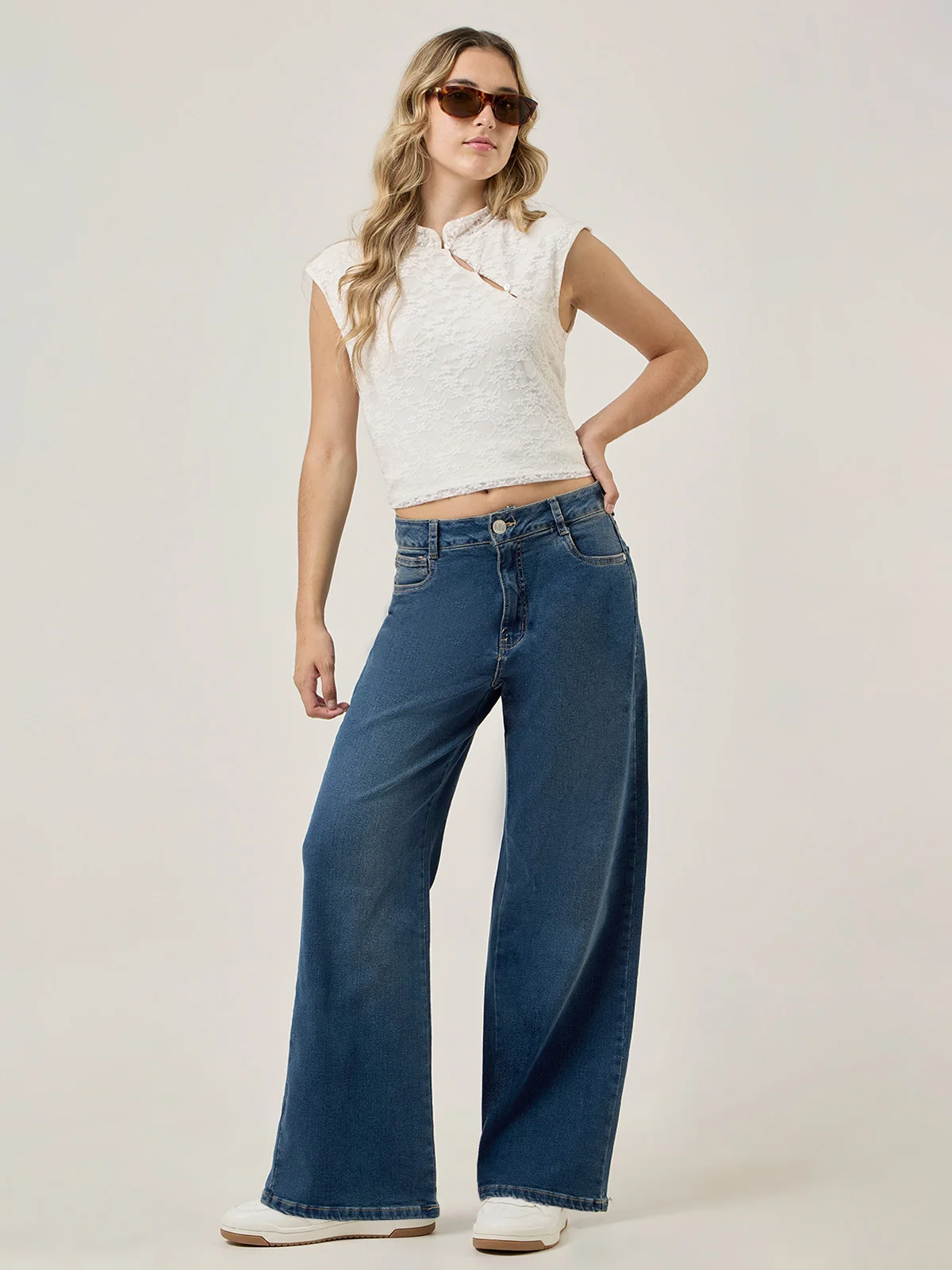 JEANS WIDE LEG MUJER INDEX - 6