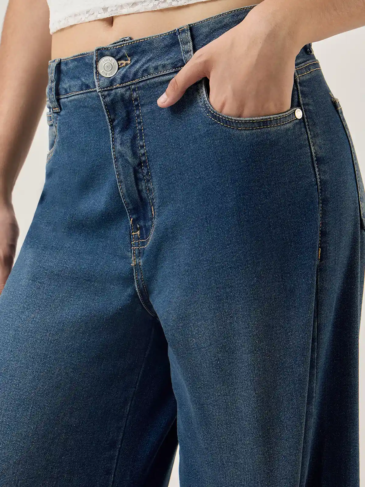 JEANS WIDE LEG MUJER INDEX - 4