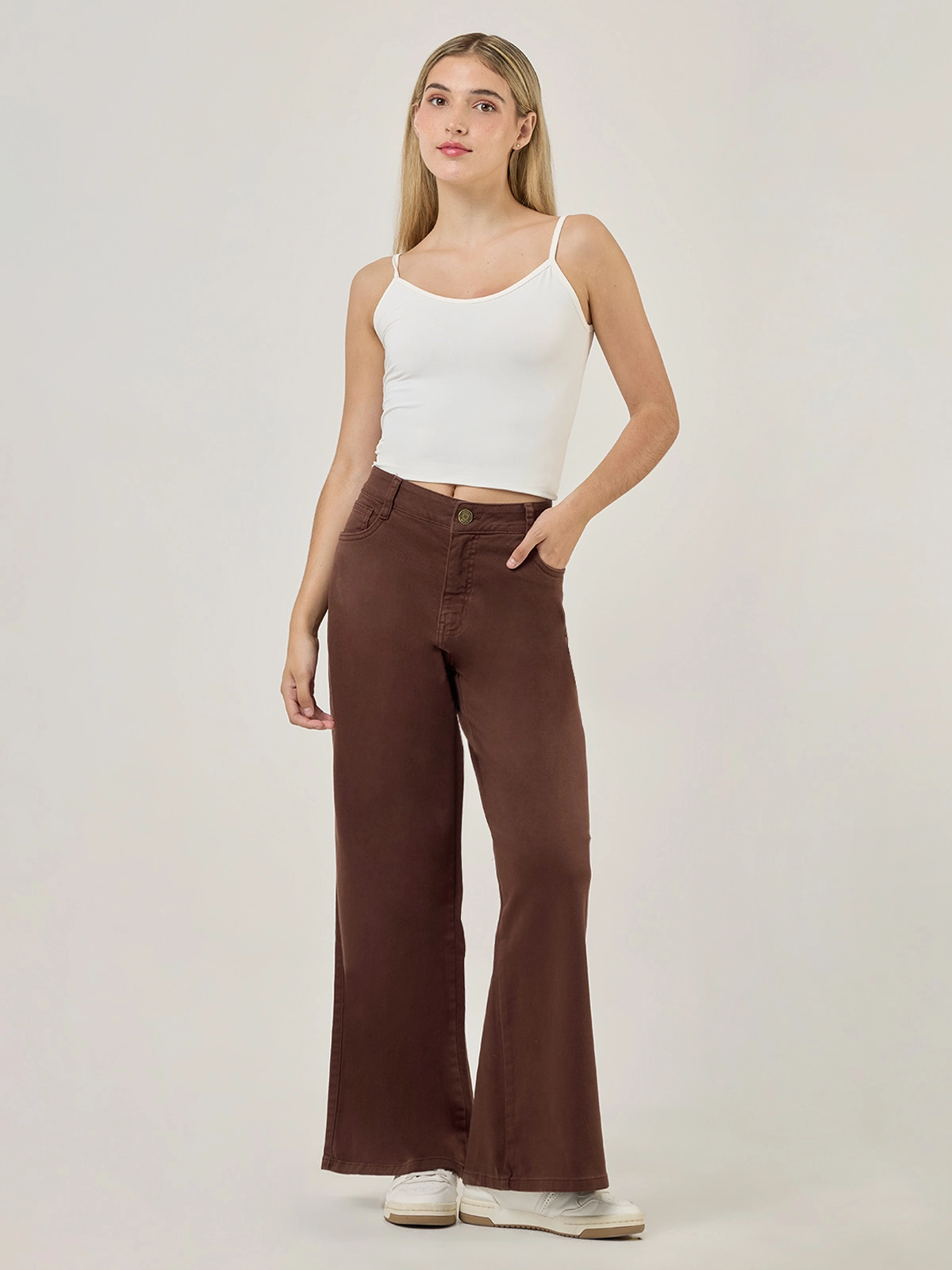 JEANS WIDE LEG MUJER INDEX - 1
