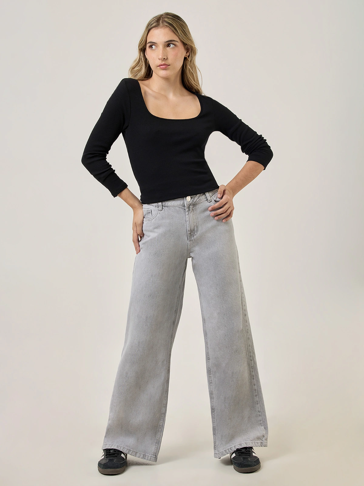 JEANS BAGGY LOW RISE MUJER INDEX - 1