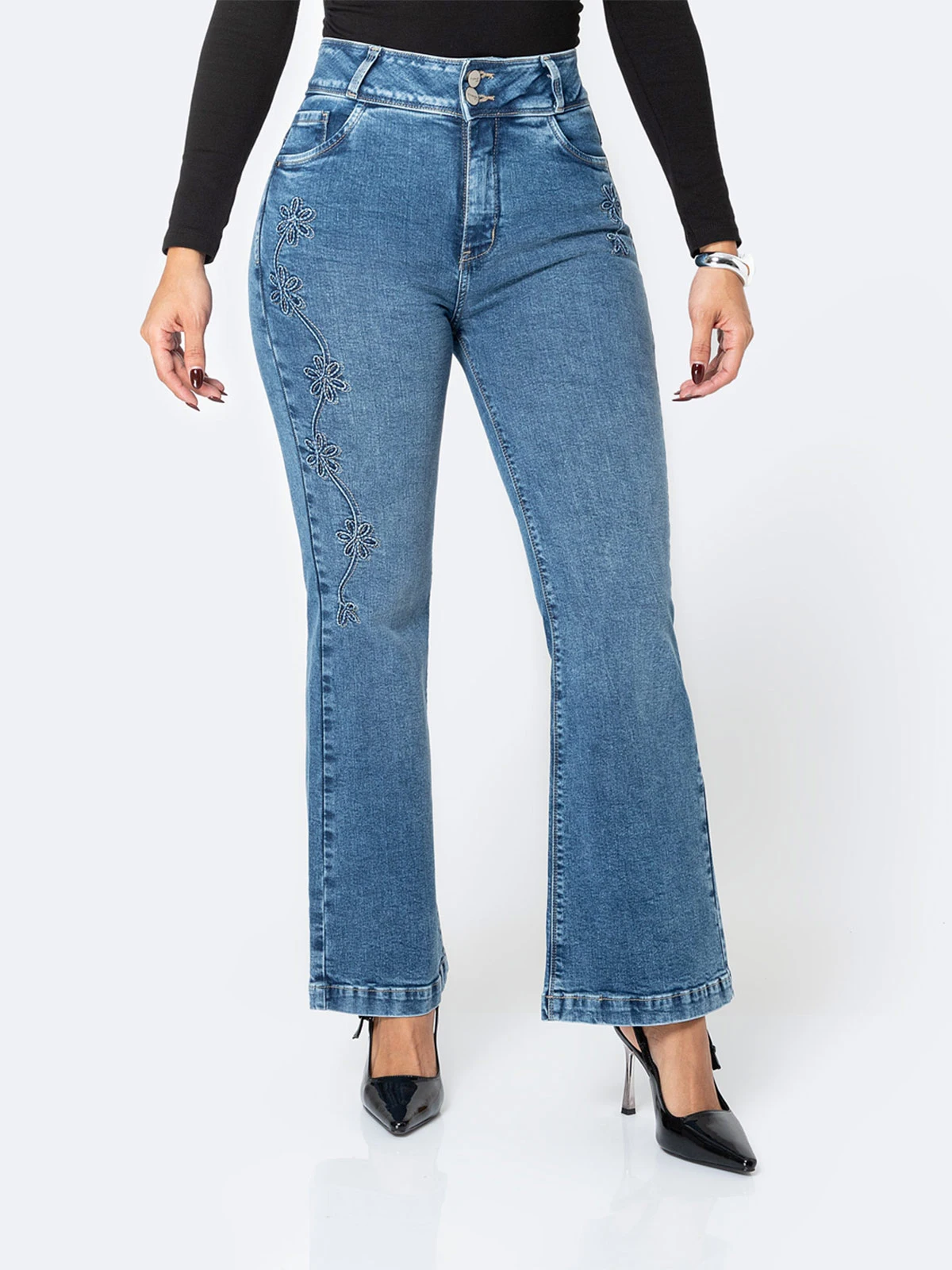 JEANS FLARE MUJER PIONIER - 2