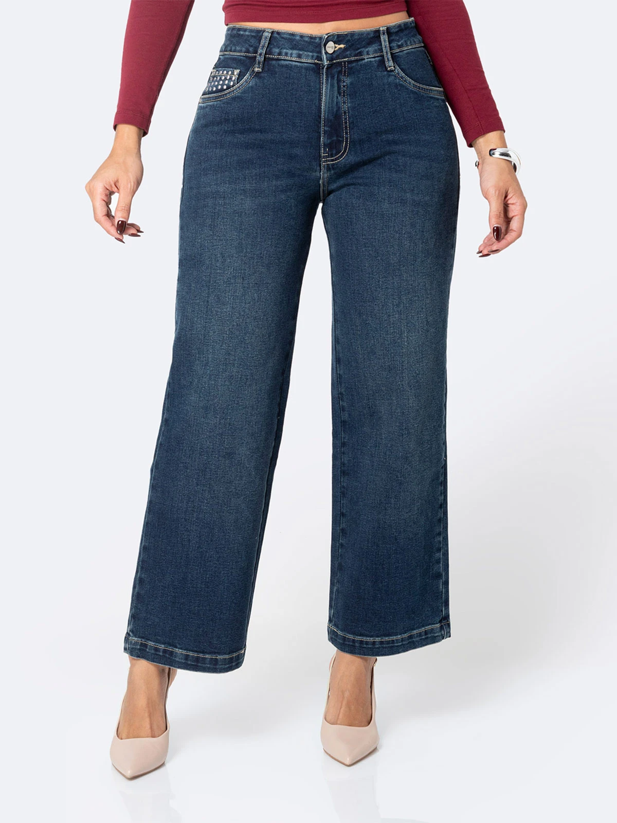 JEANS STRAIGHT MUJER PIONIER - 2