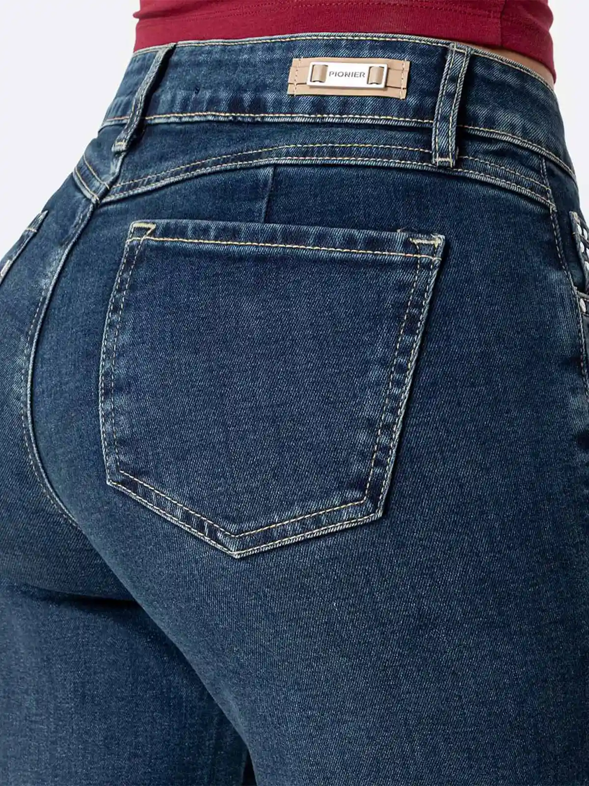 JEANS STRAIGHT MUJER PIONIER - 5