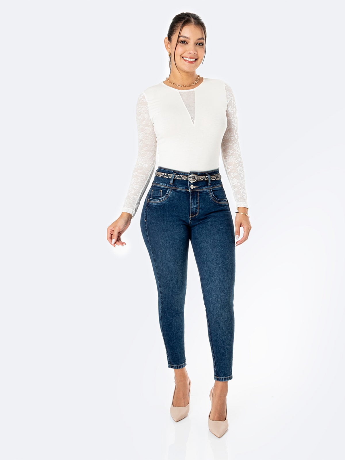 JEANS SKINNY MUJER PIONIER - 1
