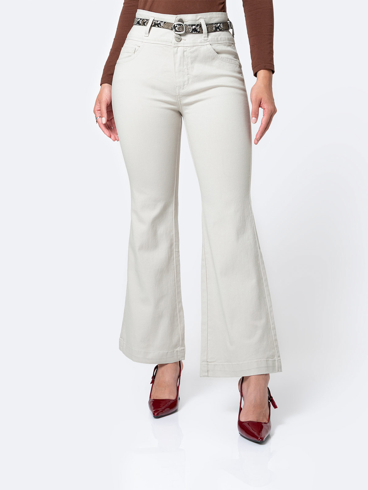 PANTALÓN FLARE MUJER PIONIER BRENHI - 2