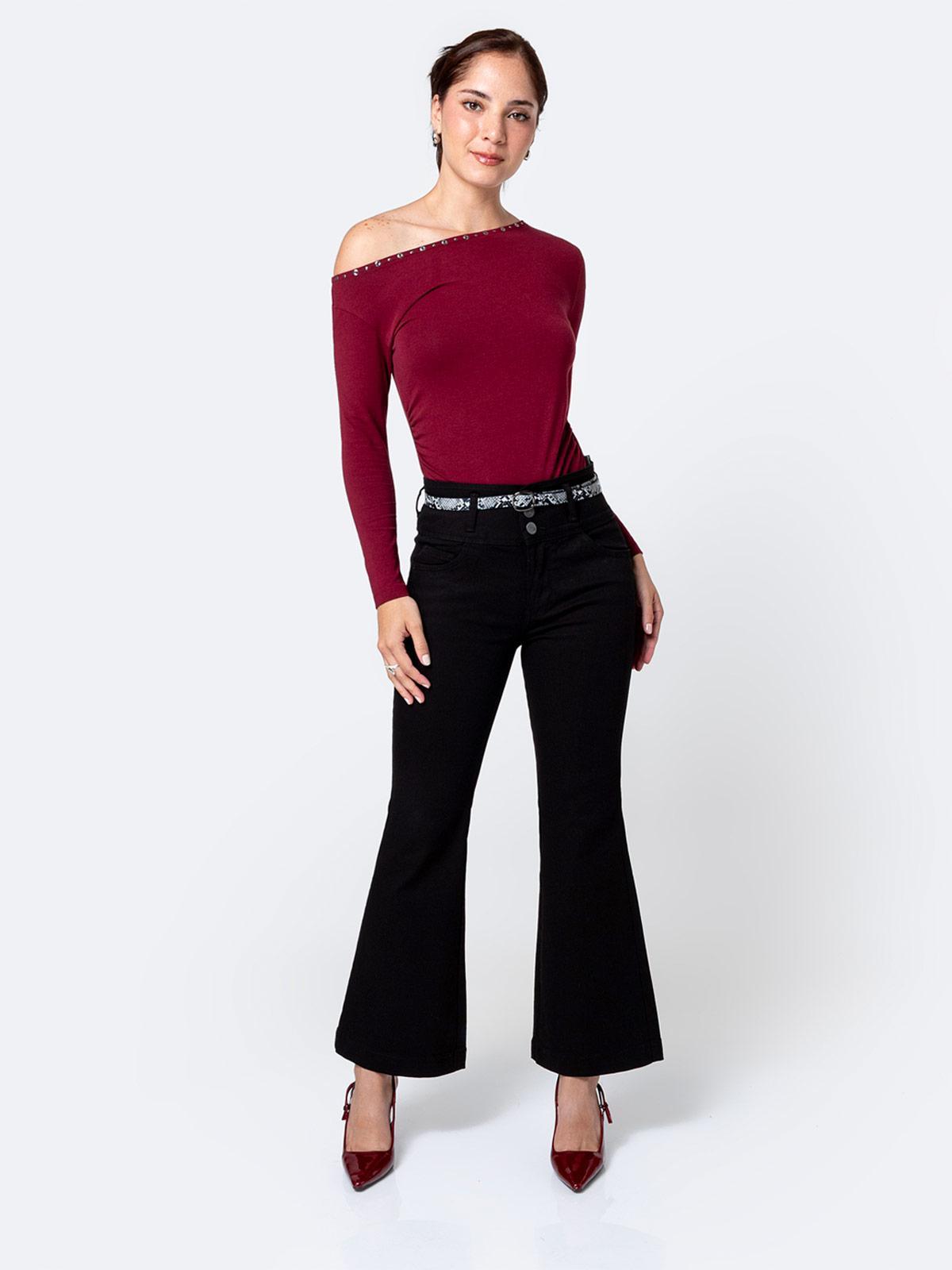 PANTALÓN FLARE MUJER PIONIER BRENHI - 1