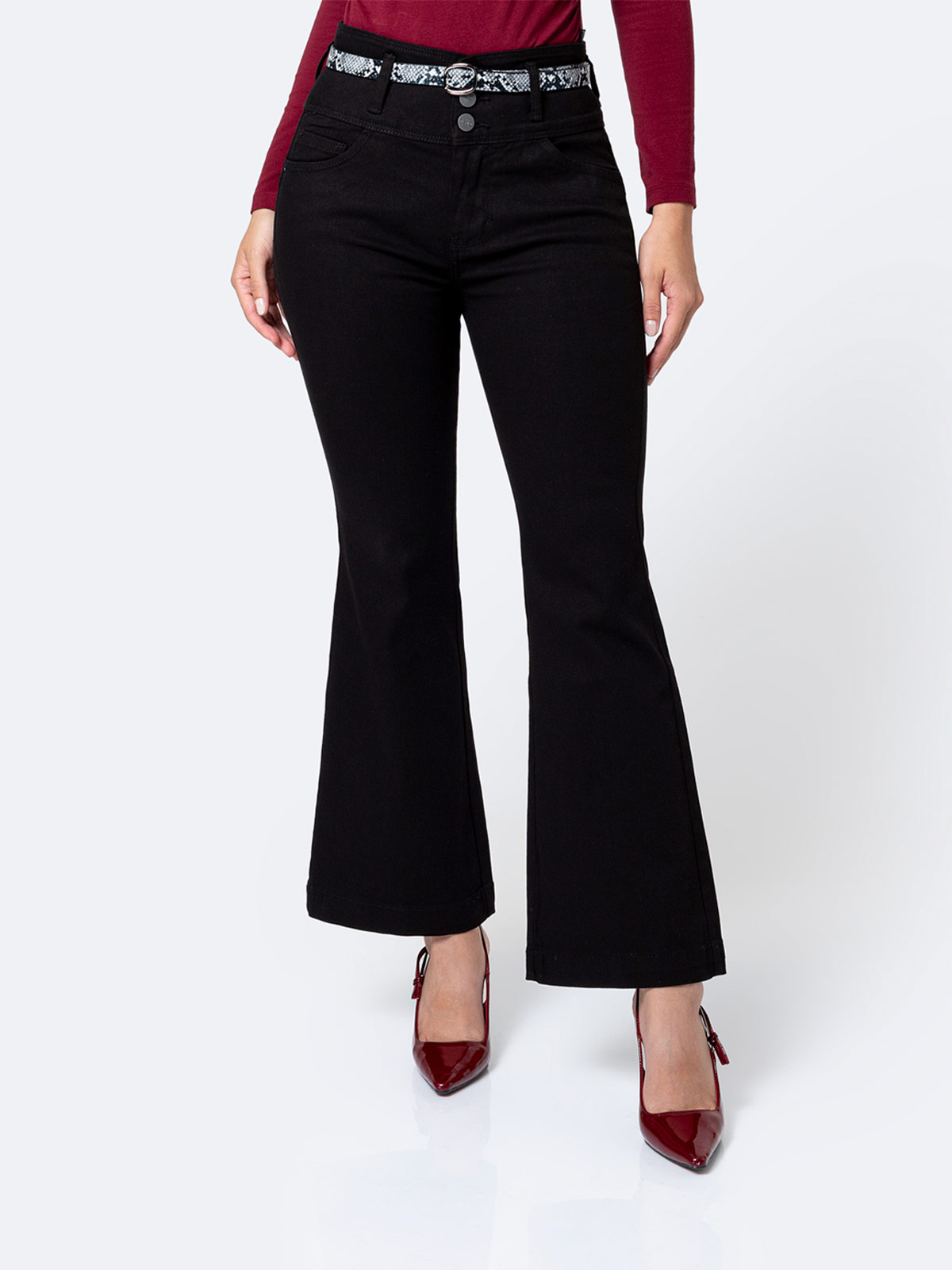 PANTALÓN FLARE MUJER PIONIER BRENHI - 2