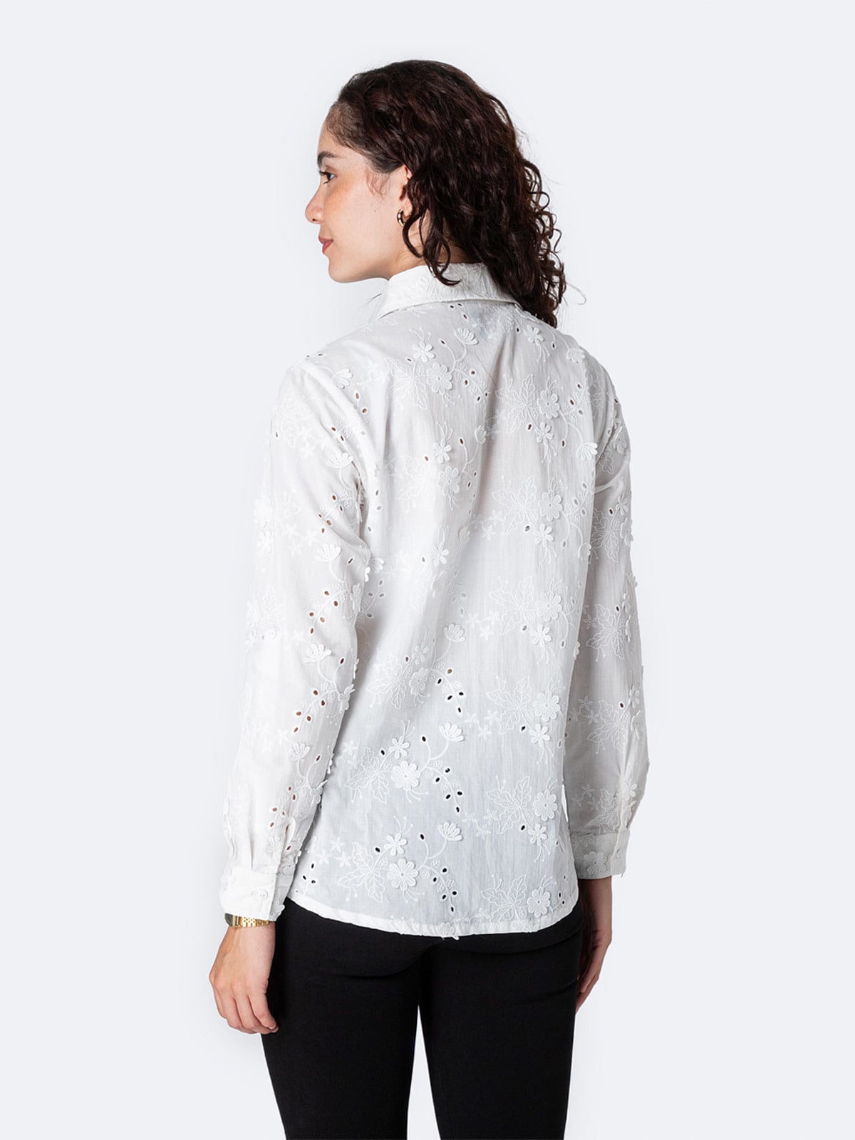 BLUSA MANGA LARGA MUJER PIONIER BRODERIE LARELY - 3