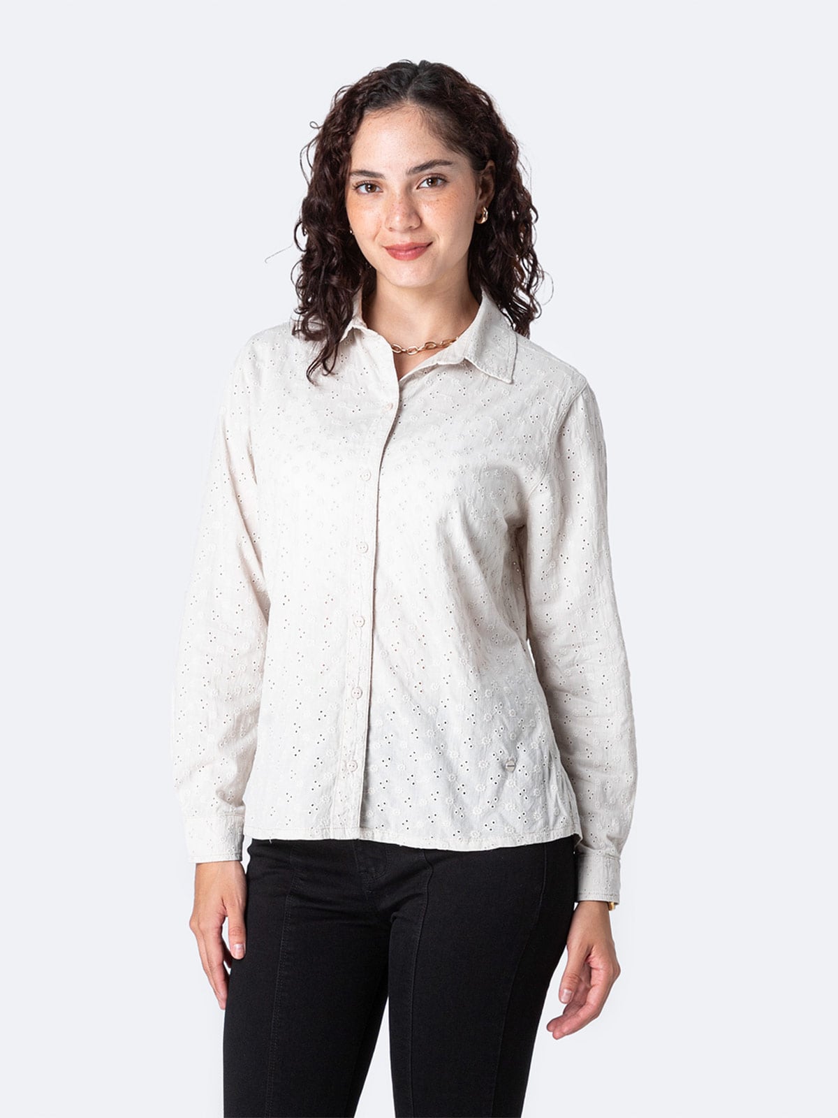 BLUSA MANGA LARGA MUJER PIONIER BRODERIE LARELY - 2