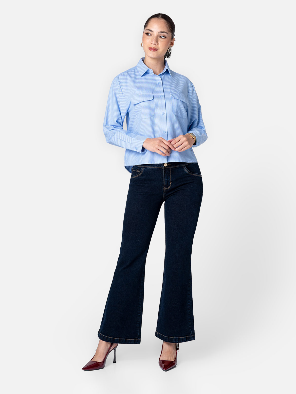 BLUSA REGULAR FIT MANGA LARGA MUJER PIONIER DAZURA - 4