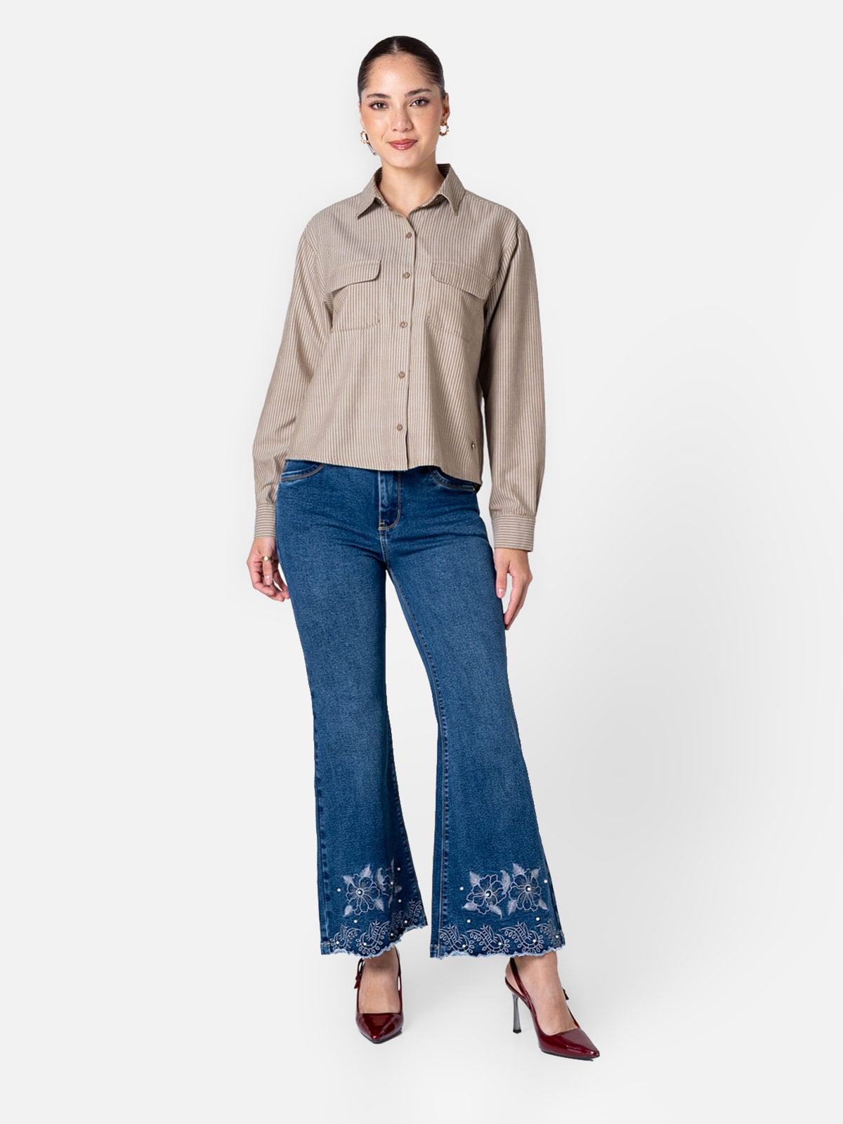 BLUSA REGULAR FIT MANGA LARGA MUJER PIONIER DAZURA - 4