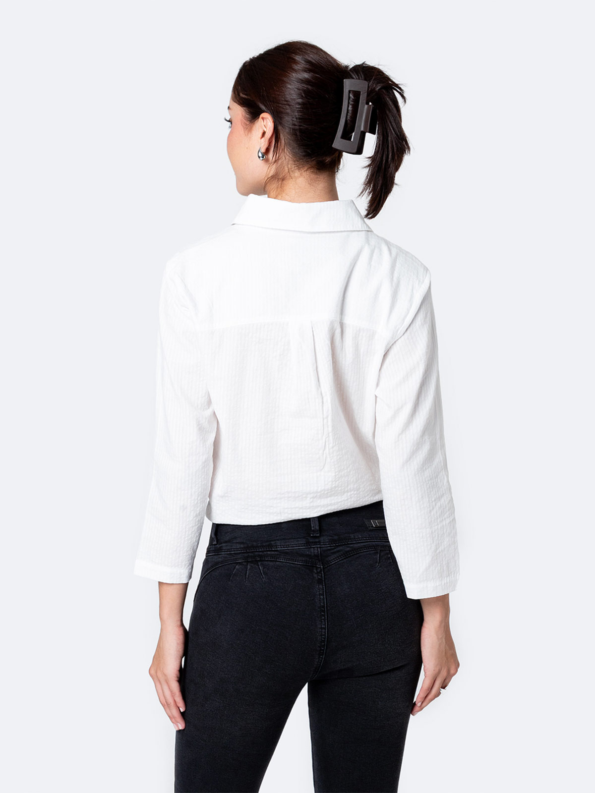 BLUSA MANGA 3/4 MUJER PIONIER BRANCA - 3