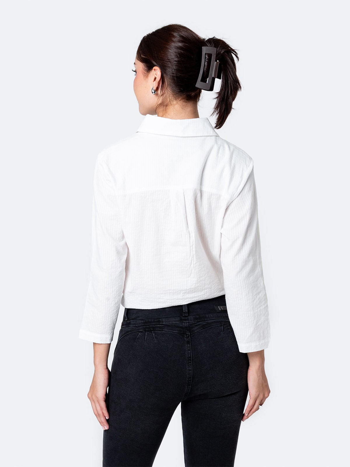 BLUSA MANGA 3/4 MUJER PIONIER BRANCA - 3