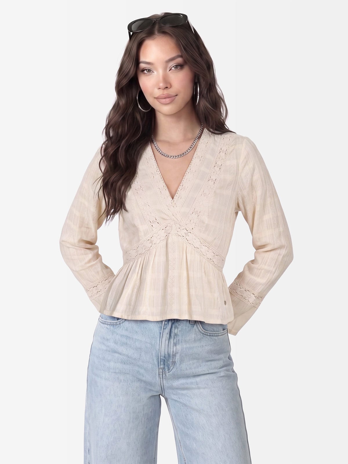 BLUSA MANGA LARGA MUJER GOCCOS NORAE - 1
